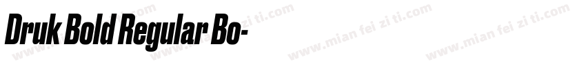 Druk Bold Regular Bo字体转换